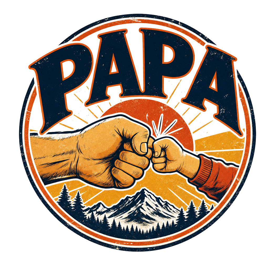 T-shirt Papa en Or