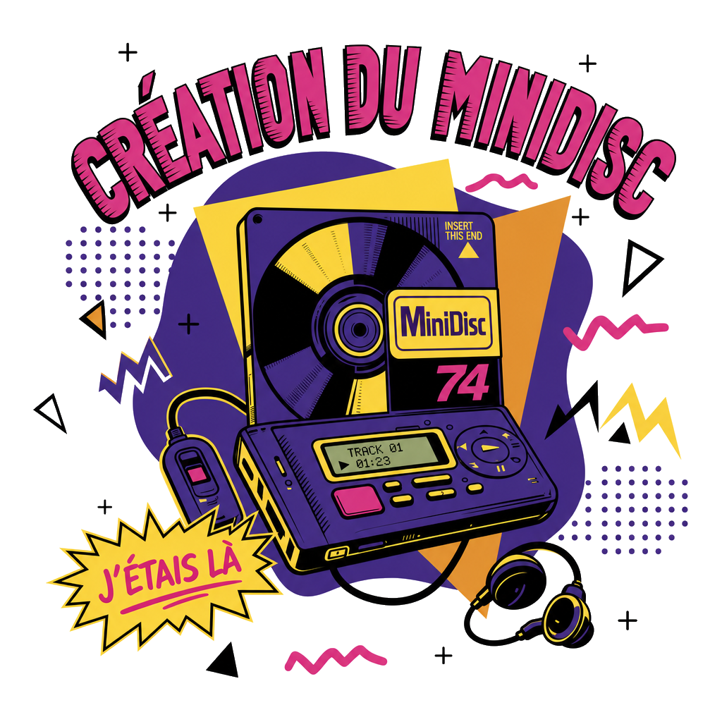 T-shirt 'Création du Minidisc'