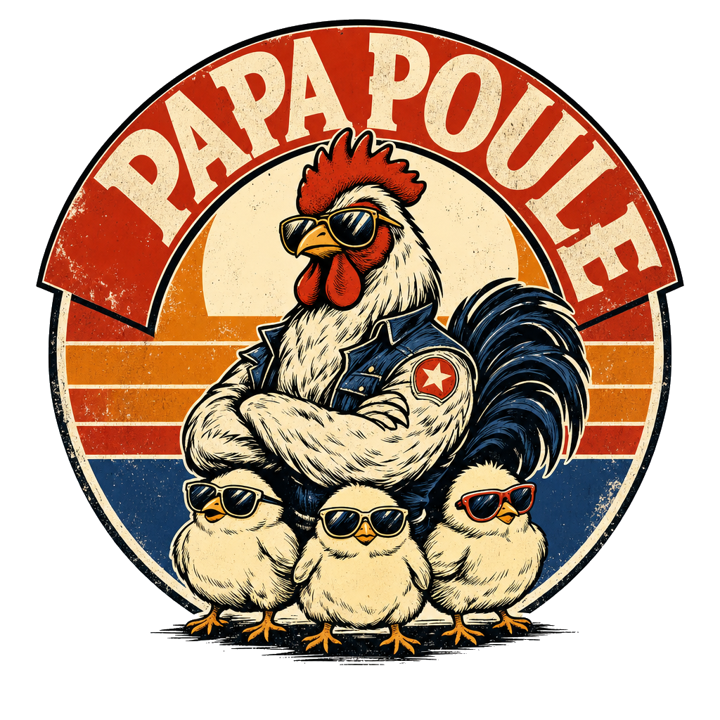 T-shirt Papa Poule Collection