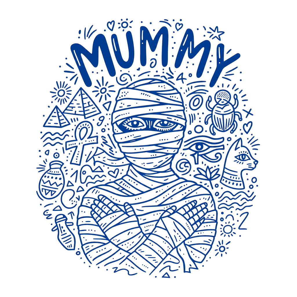 T-shirt Graphique "Mummy"