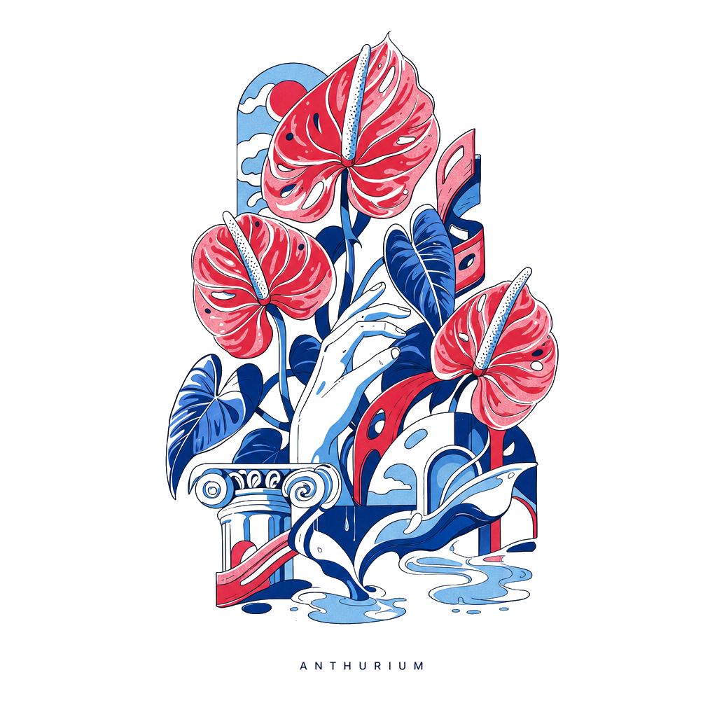 T-shirt Anthurium