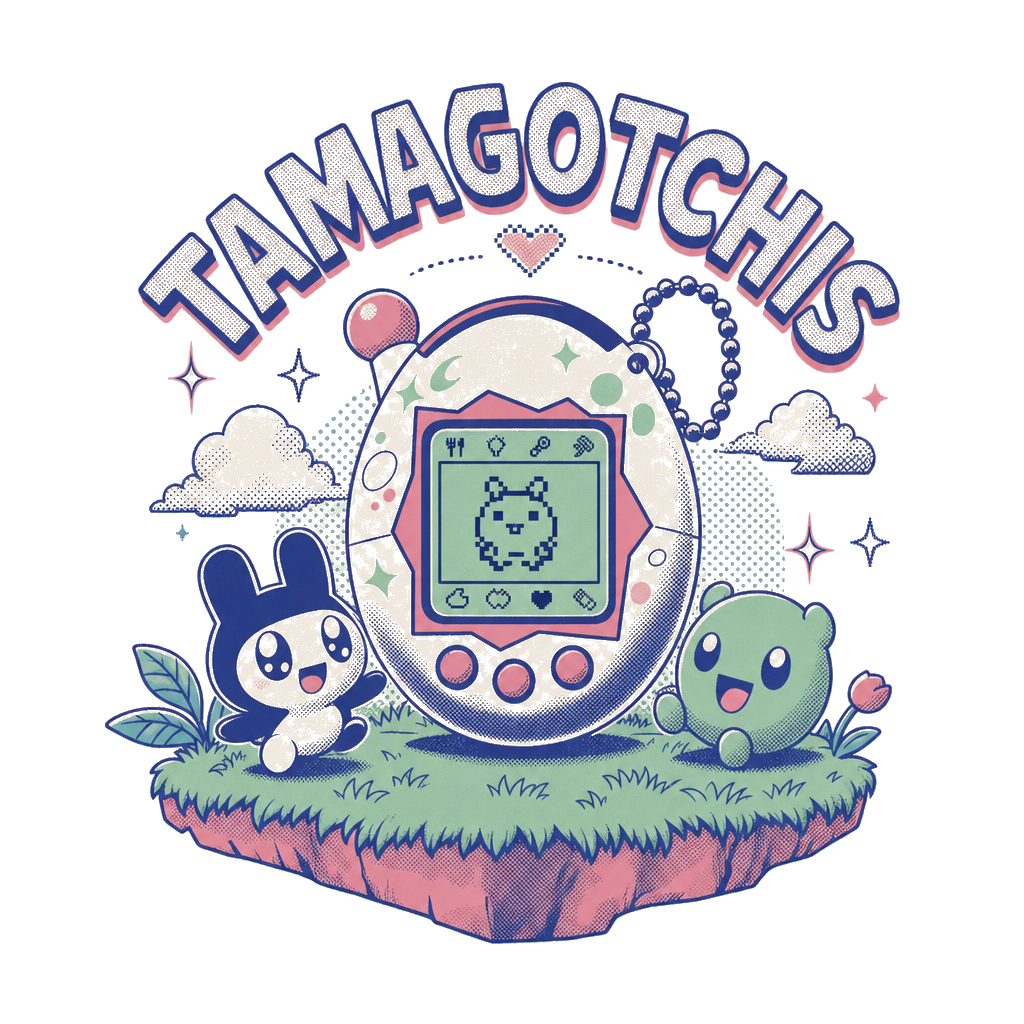 T-Shirt Tamagotchis des Années 90 - Collection Objets Cultes