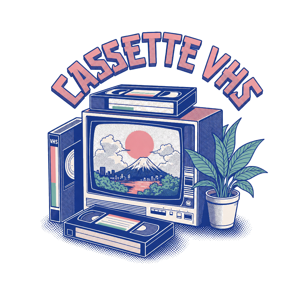T-shirt Cassette VHS - Collection Objets Cultes Années 90 par Maison Souvenirs
