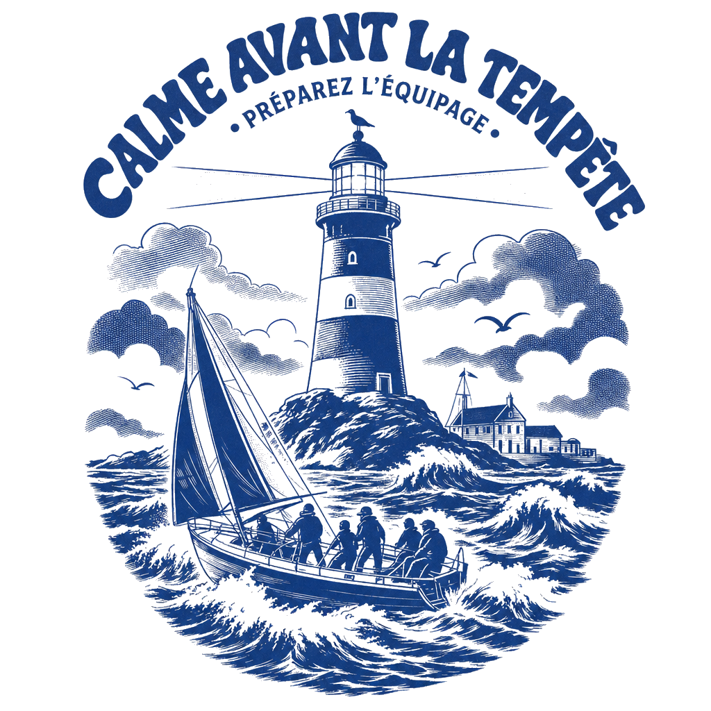 Calme avant la tempête - T-Shirt 'Expressions de marins'