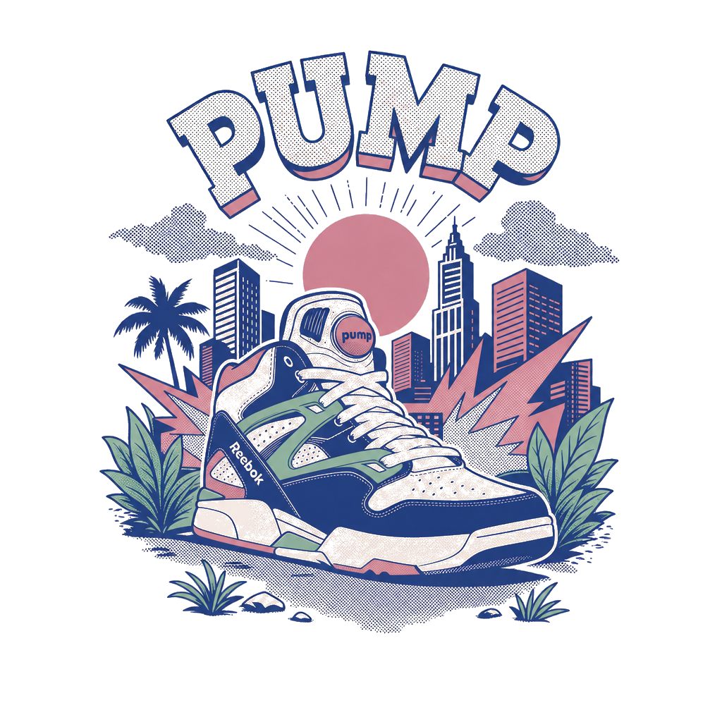 T-shirt 'Reebok Pump' - Collection Objets Cultes Années 90